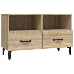 TV skříňka dub sonoma 80 x 36 x 50 cm kompozitní dřevo - obrázek 2