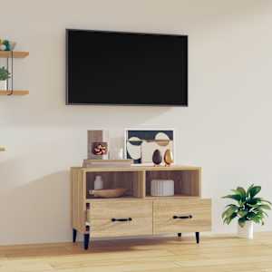 TV skříňka dub sonoma 80 x 36 x 50 cm kompozitní dřevo - obrázek 3