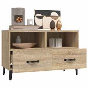 TV skříňka dub sonoma 80 x 36 x 50 cm kompozitní dřevo - obrázek 5