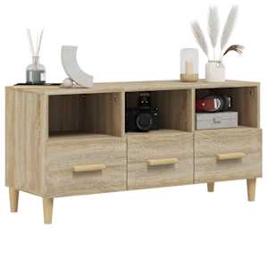 TV skříňka dub sonoma 102 x 36 x 50 cm kompozitní dřevo - obrázek 4