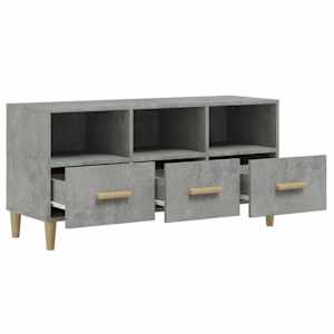 TV skříňka betonově šedá 102 x 36 x 50 cm kompozitní dřevo - obrázek 7