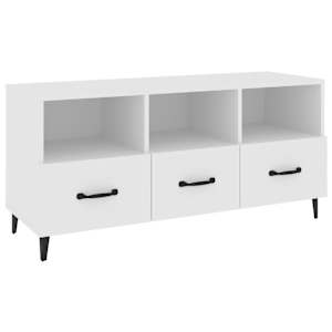 TV skříňka bílá 102 x 35 x 50 cm kompozitní dřevo - obrázek 2