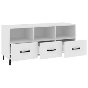 TV skříňka bílá 102 x 35 x 50 cm kompozitní dřevo - obrázek 6