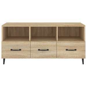 TV skříňka dub sonoma 102 x 35 x 50 cm kompozitní dřevo - obrázek 5