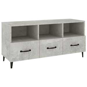 TV skříňka betonově šedá 102 x 35 x 50 cm kompozitní dřevo - obrázek 2