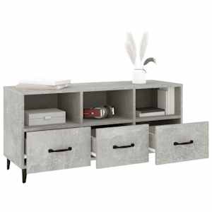 TV skříňka betonově šedá 102 x 35 x 50 cm kompozitní dřevo - obrázek 4