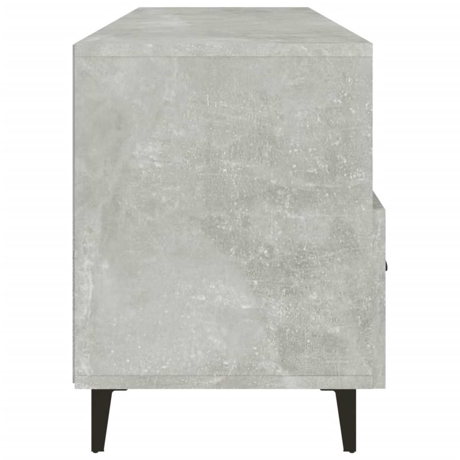 vidaXL Tv-meubel 102x35x50 cm bewerkt hout betongrijs grijs, foto 4