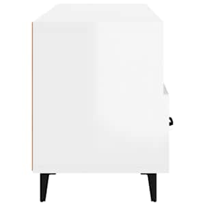 TV skříňka bílá s vysokým leskem 102x35x50 cm kompozitní dřevo - obrázek 8