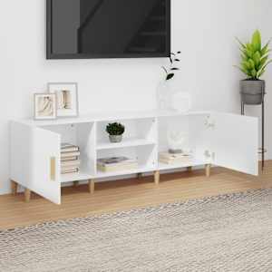 TV skříňka bílá 150 x 30 x 50 cm kompozitní dřevo - obrázek 3