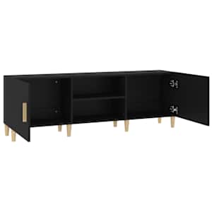 TV skříňka černá 150 x 30 x 50 cm kompozitní dřevo - obrázek 6