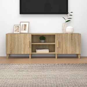 TV skříňka dub sonoma 150 x 30 x 50 cm kompozitní dřevo - obrázek 1