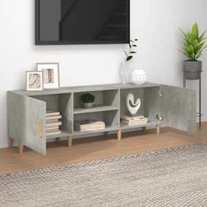 TV skříňka betonově šedá 150 x 30 x 50 cm kompozitní dřevo - obrázek 3
