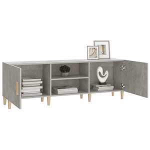 TV skříňka betonově šedá 150 x 30 x 50 cm kompozitní dřevo - obrázek 4