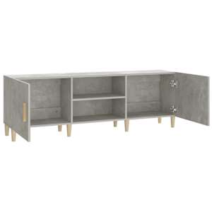TV skříňka betonově šedá 150 x 30 x 50 cm kompozitní dřevo - obrázek 6