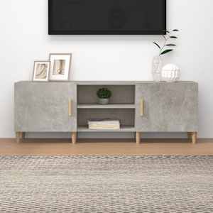 TV skříňka betonově šedá 150 x 30 x 50 cm kompozitní dřevo - obrázek 1