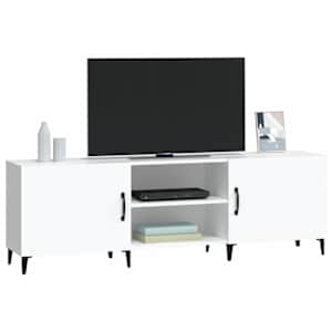 TV skříňka bílá 150 x 30 x 50 cm kompozitní dřevo - obrázek 4