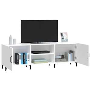 TV skříňka bílá 150 x 30 x 50 cm kompozitní dřevo - obrázek 5