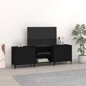 TV skříňka černá 150 x 30 x 50 cm kompozitní dřevo - obrázek 1