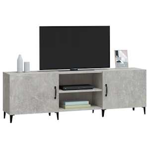 TV skříňka betonově šedá 150 x 30 x 50 cm kompozitní dřevo - obrázek 4