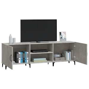 TV skříňka betonově šedá 150 x 30 x 50 cm kompozitní dřevo - obrázek 5