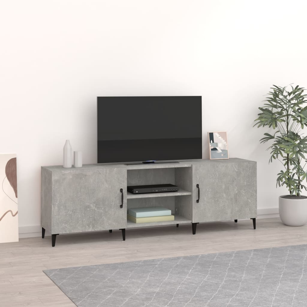 Televizoriaus spintelė, betono pilka, 150x30x50cm, mediena | Stepinfit