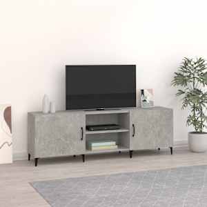 TV omarica betonsko siva 150x30x50 cm inženirski les