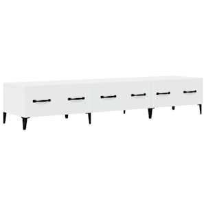 TV skříňka bílá 150 x 34,5 x 30 cm kompozitní dřevo - obrázek 2