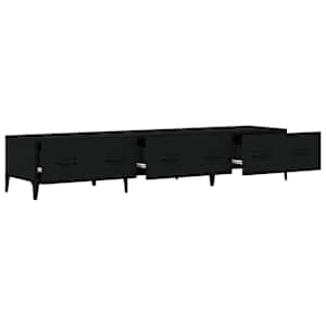 TV skříňka černá 150 x 34,5 x 30 cm kompozitní dřevo - obrázek 6