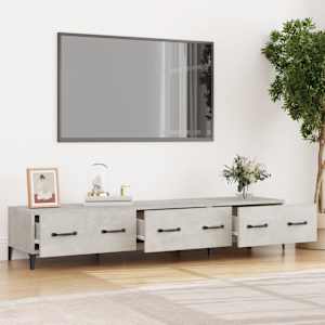 TV skříňka betonově šedá 150 x 34,5 x 30 cm kompozitní dřevo - obrázek 3