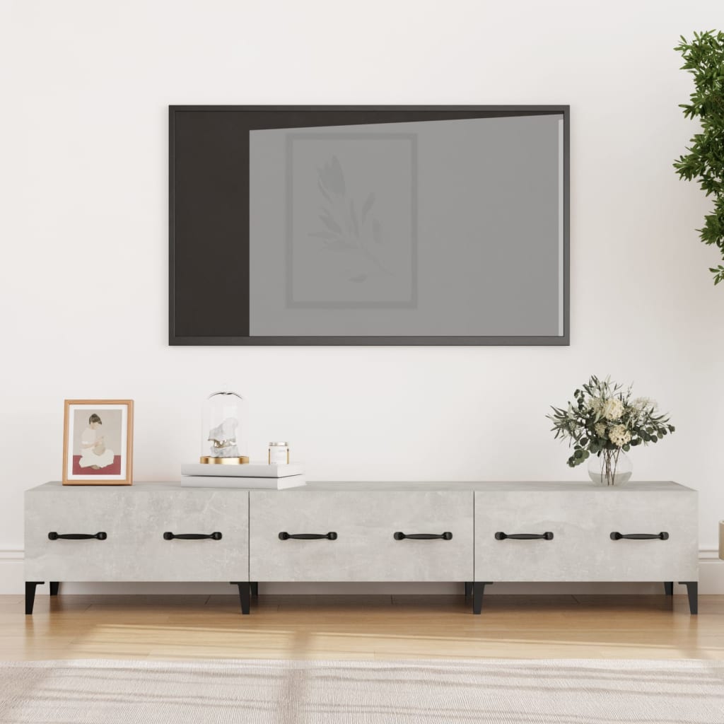 vidaXL Szafka pod TV, szaro betonu, 150x34,5x30 cm