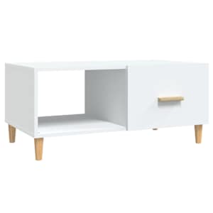 Konferenční stolek bílý 89,5 x 50 x 40 cm kompozitní dřevo - obrázek 2