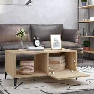 vidaXL Salongbord sonoma eik 90x50x40 cm konstruert tre