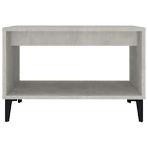 vidaXL Salongbord betonggr&aring; 60x50x40 cm konstruert tre