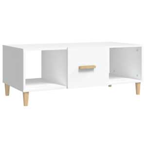 Konferenční stolek bílý 102 x 50 x 40 cm kompozitní dřevo - obrázek 2