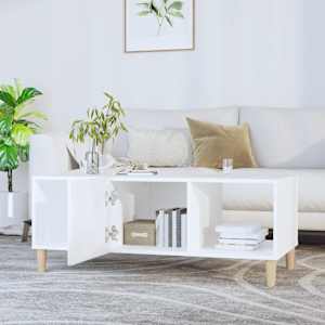 Konferenční stolek bílý 102 x 50 x 40 cm kompozitní dřevo - obrázek 6