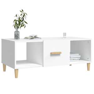 Konferenční stolek bílý 102 x 50 x 40 cm kompozitní dřevo - obrázek 7