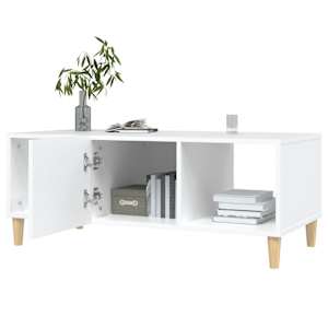 Konferenční stolek bílý 102 x 50 x 40 cm kompozitní dřevo - obrázek 8