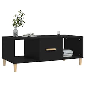 Konferenční stolek černý 102 x 50 x 40 cm kompozitní dřevo - obrázek 7