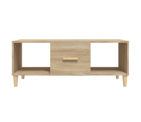 vidaXL Coffee Table Sonoma Oak 102x50x40 cm Engineered Wood