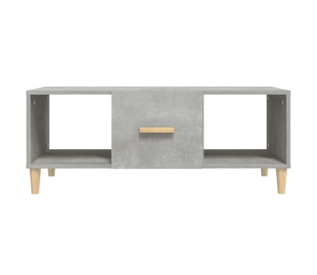 vidaXL Coffee Table Concrete Grey 102x50x40 cm Engineered Wood