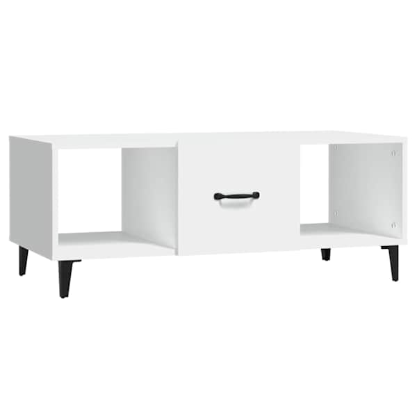 vidaXL kohvilaud, valge, 102 x 50 x 40 cm, tehispuit