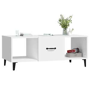 Konferenční stolek bílý 102 x 50 x 40 cm kompozitní dřevo - obrázek 4