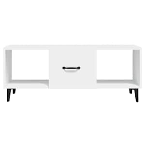 Konferenční stolek bílý 102 x 50 x 40 cm kompozitní dřevo - obrázek 5