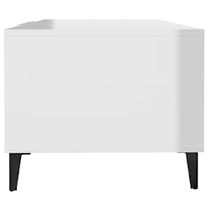 Konferenční stolek bílý s leskem 102x50x40 cm kompozitní dřevo - obrázek 7