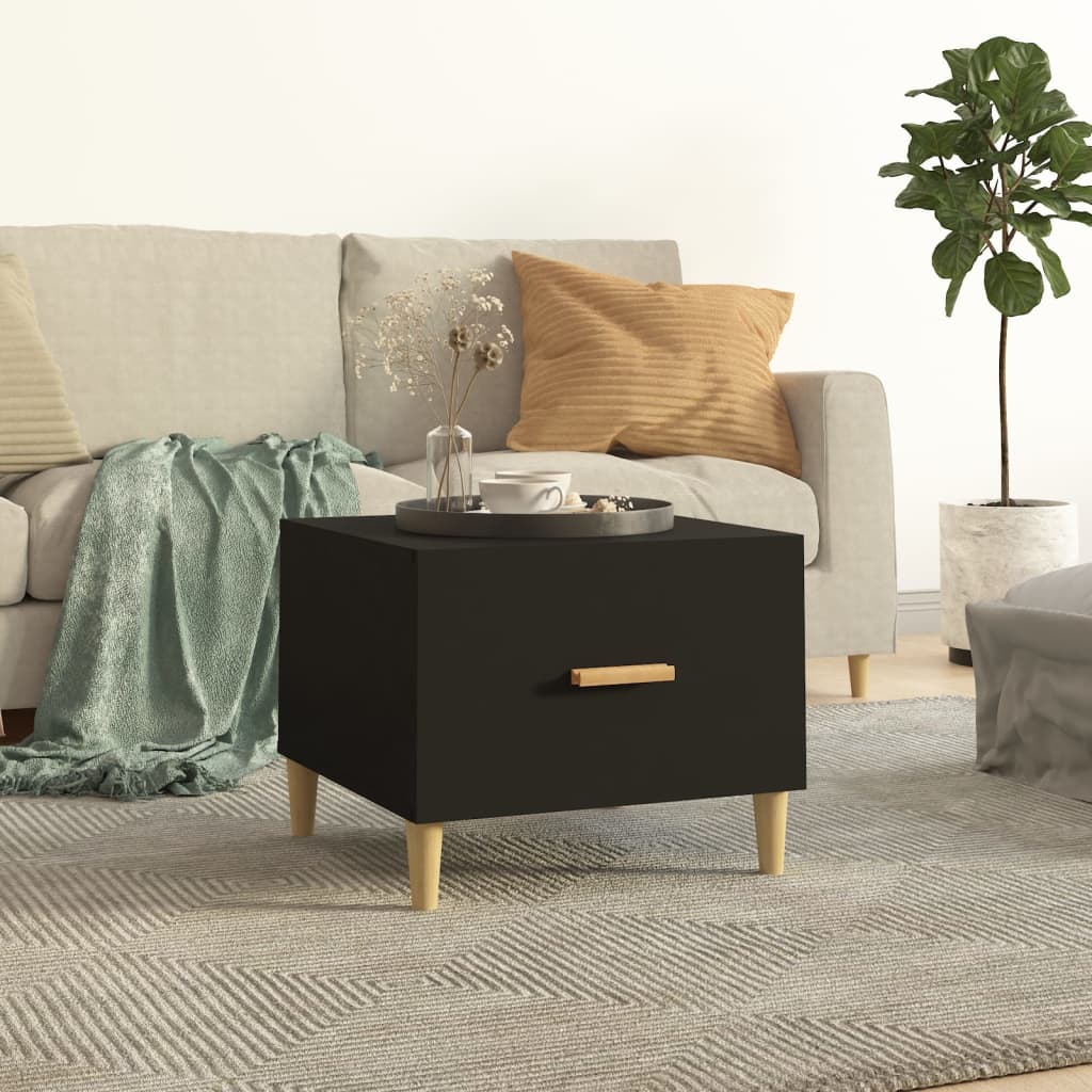 vida XL Couchtisch Schwarz 50x 50x 40 cm Holzwerkstoff