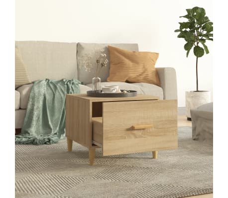 vidaXL kohvilaud, Sonoma tamm, 50x50x40 cm, tehispuit