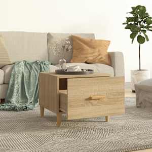 vidaXL kohvilaud, Sonoma tamm, 50x50x40 cm, tehispuit
