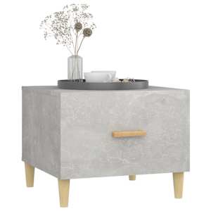 Konferenční stolky 2 ks betonově šedé 50 x 50 x 40 cm kompozit - obrázek 5