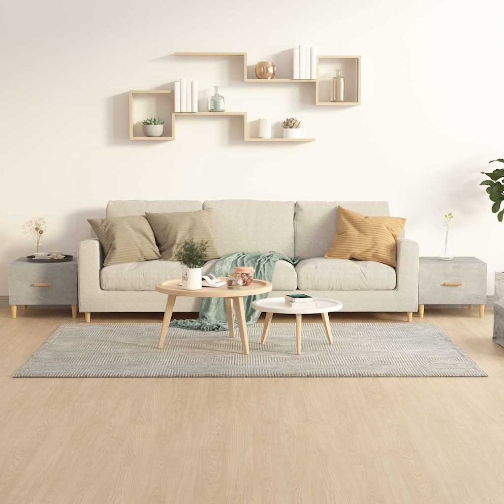 vidaXL Stoliki kawowe, 2 szt., szaro�� betonu, 50x50x40 cm