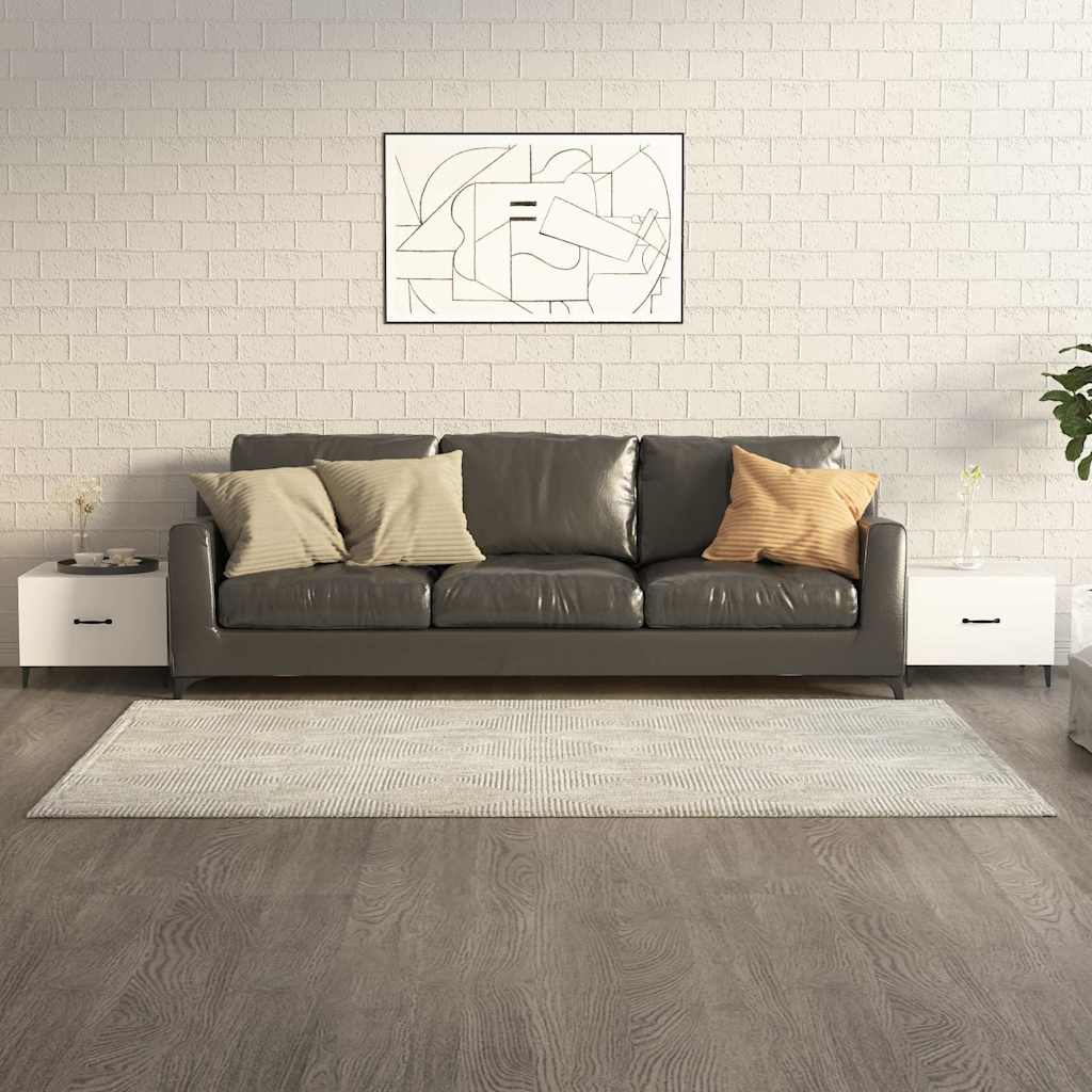 vidaXL Stoliki kawowe z metalowymi nogami, 2 szt., bia�e, 50x50x40 cm
